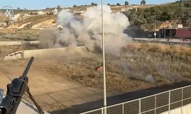 Watch: IED destroyed in a powerful explosion in Judea and Samaria