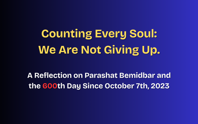 Menachem Creditor | Counting Every Soul: We Are Not Giving Up