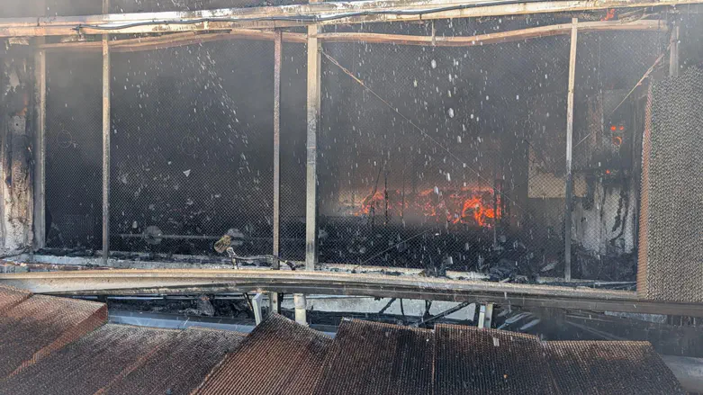 Chicken coop near Hadera catches fire