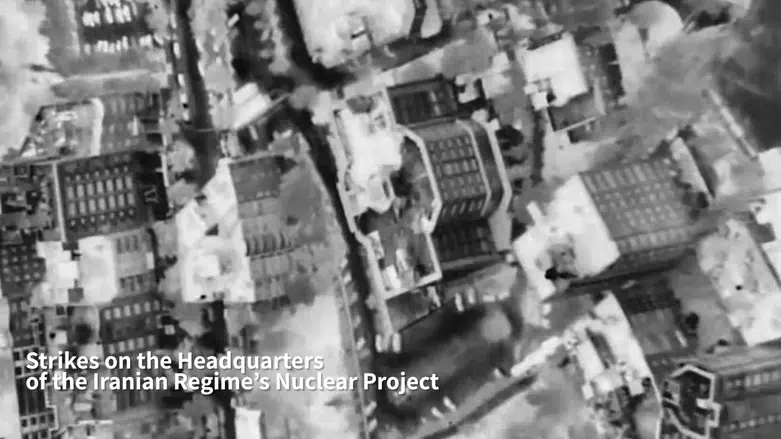 Watch: Strike on Iran’s nuclear headquarters in Tehran
