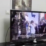 Iranian state TV broadcasts hacked with protest footage; regime blames Israel