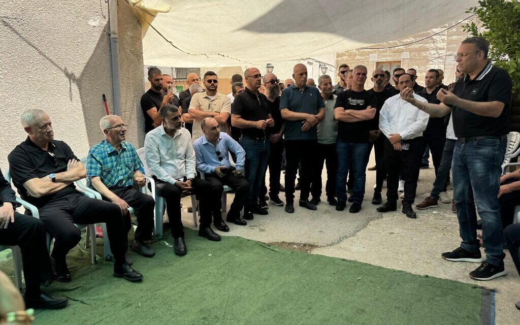 Opposition MKs visit Arab town where four residents were killed by Iranian missile