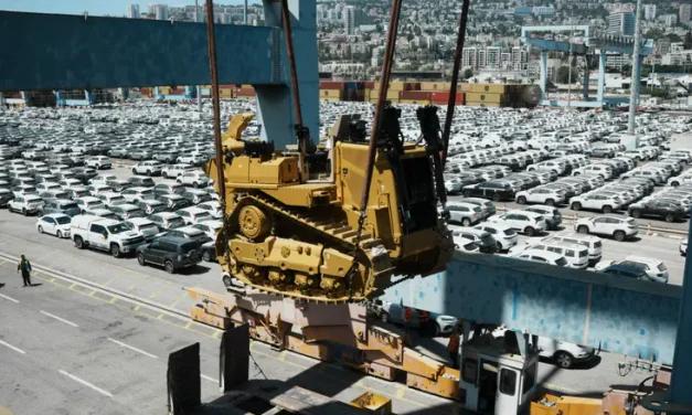 Dozens of military bulldozers arrive in Israel following Trump admin. approval