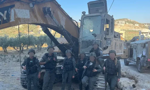 Stolen military digger found in Huwara