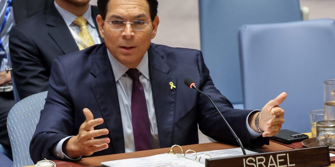 Israel’s UN ambassador criticizes hypocrisy: Hamas is to blame for Gaza’s crisis