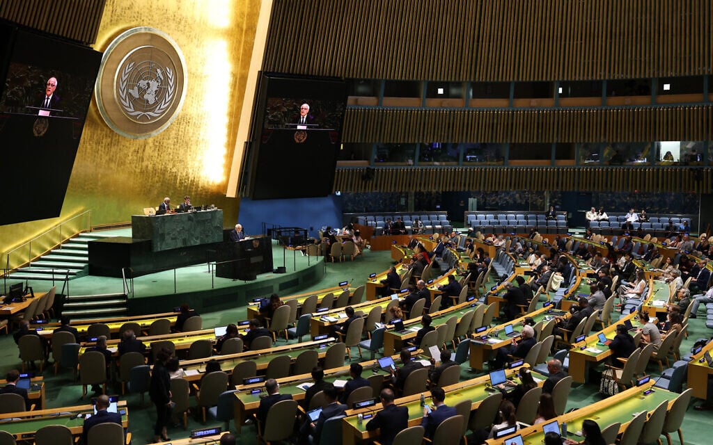 Ministers gather at United Nations for delayed meeting on Israel, Palestinians