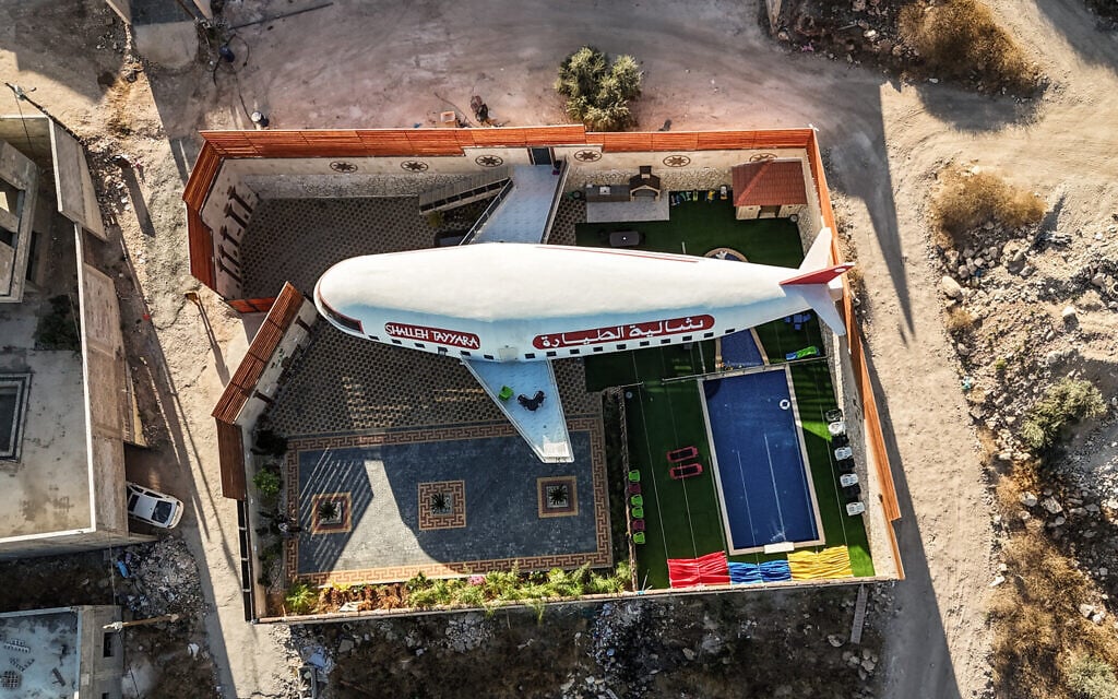 Palestinian builds plane-shaped guesthouse in West Bank’s Area C