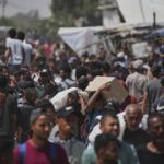 20 killed in stampede near Gaza distribution site;  US-backed aid group blames Hamas