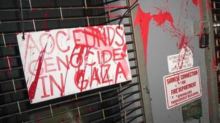 AOC’s NY congressional office vandalized with blood: ‘You are funding genocide’