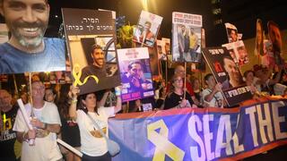 Families of hostages rally in Tel Aviv as ceasefire talks stall