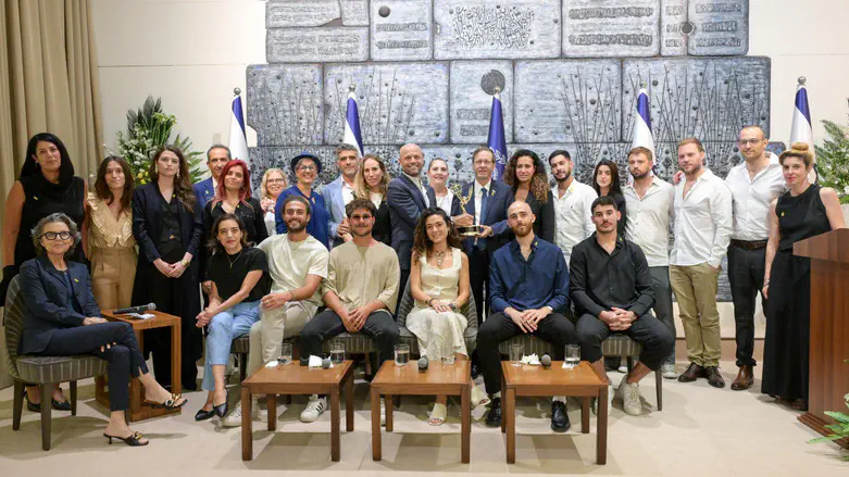 President Herzog hosts makers of Emmy Award-Winning ‘We Will Dance Again’