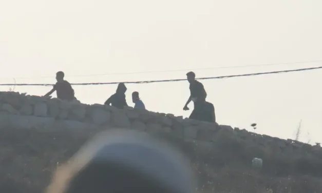 Arabs mob hikers in Binyamin Region
