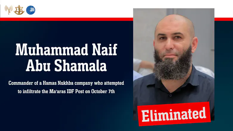Nukhba commander who took part in Oct. 7 attack eliminated