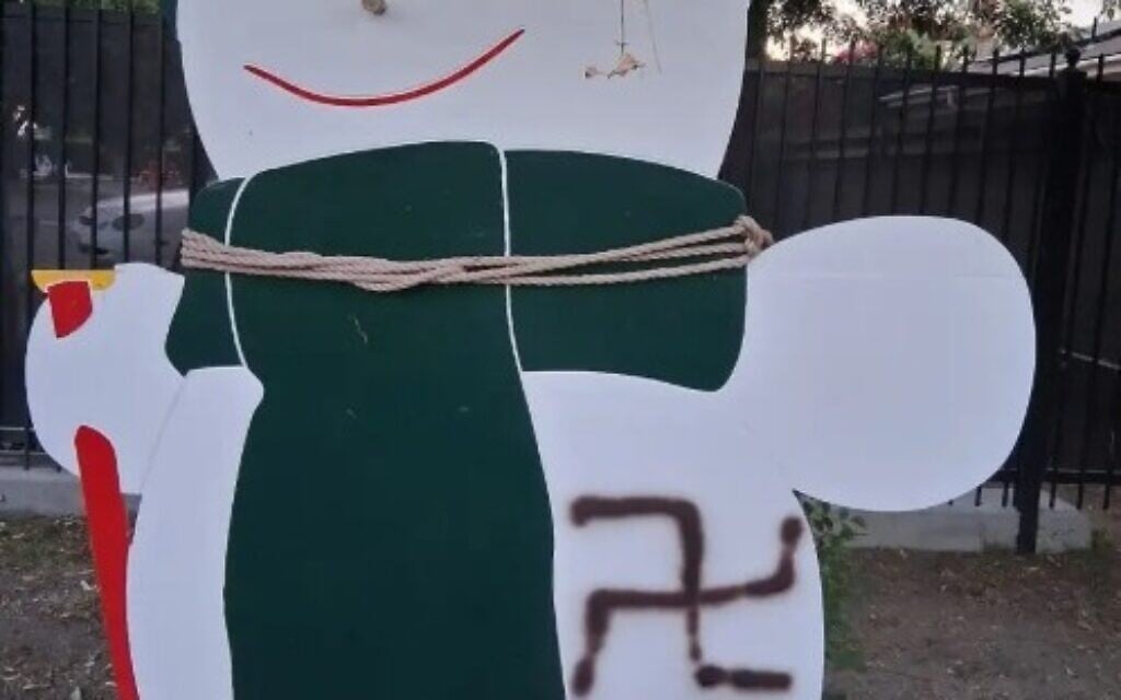 Israeli-American Council LA headquarters vandalized with Nazi symbols