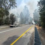 Firefighting teams battle blaze near Beit Shemesh, spreads to nearby forest