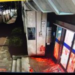 Three arrested for throwing paint, smashing Israeli Hague embassy door