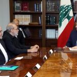 Lebanon’s Aoun tells top Iranian official: Only state holds arms, no outside interference
