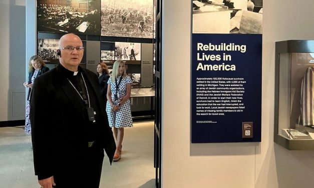 Amid Gaza war, Detroit archbishop’s Holocaust center tour yields mixed messages