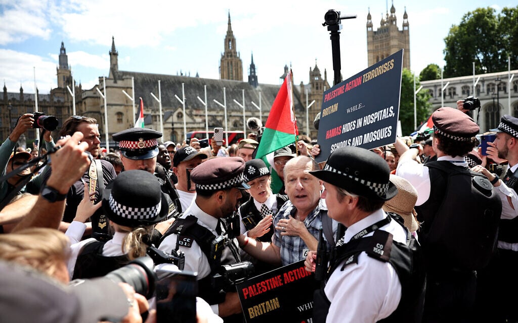 At least 365 protesters arrested in London for backing banned Palestine Action group