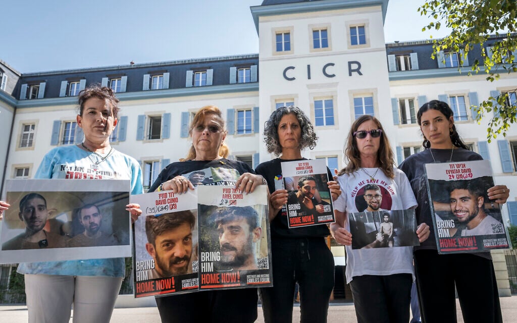 Hostages’ mothers meet Red Cross chief in Geneva: ‘Feel we touched her heart’