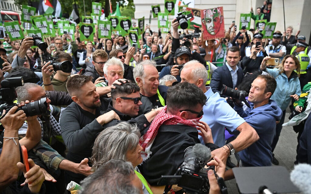 Irish rapper appears in UK court to face terror charges over Hezbollah flag