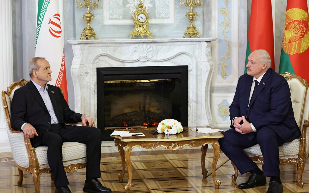 Belarus and Iran, both friends of Putin, plan to strengthen military and broader ties