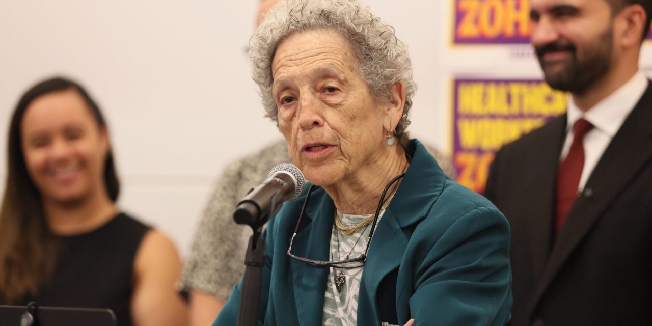 Ruth Messinger endorses Zohran Mamdani, adding a significant Jewish voice in his corner