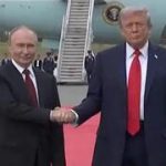 Trump and Putin shake hands in Alaska ahead summit on the war in Ukraine
