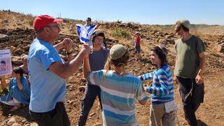 Pioneers plant flag in Syria during cornerstone ceremony for new community