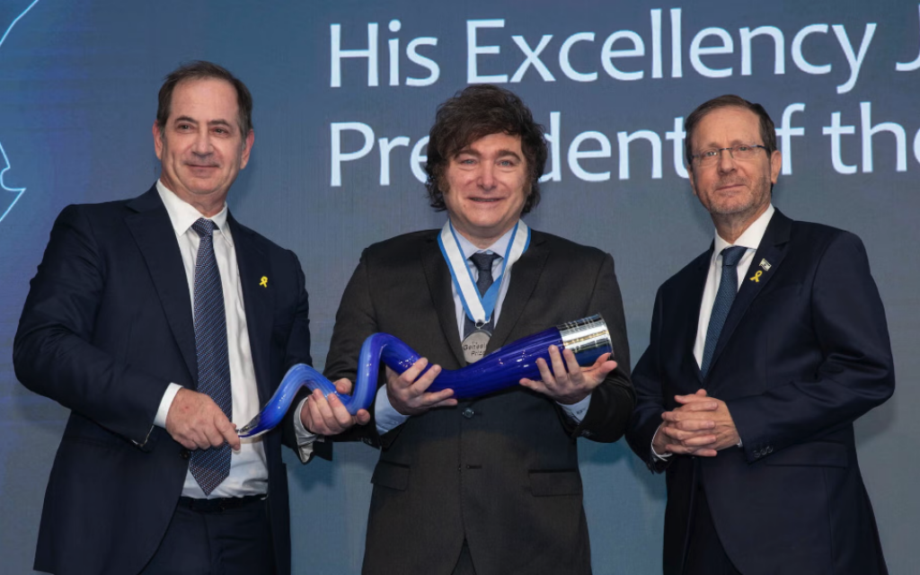 Argentinia’s Milei to use Genesis Prize money to deepen Israel-Latin America ties