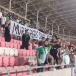 Outrage as Maccabi Haifa fans hold ‘Murderers since 1939’ sign at match against Polish club