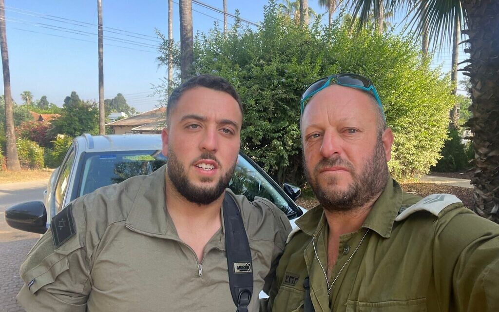 Father and twin brother of fallen soldier join forces on the front line in his honor