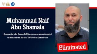 IDF kills senior Nukhba commander who took part in October 7 massacre