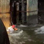 FDNY swimmer saves person clinging to bottom of bridge in East River in dramatic nighttime rescue: video