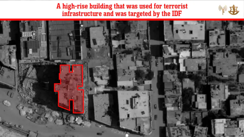 IDF strikes multi-story building used by Hamas for terror