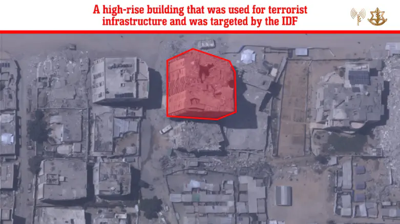 IDF strikes terror tower in Gaza City