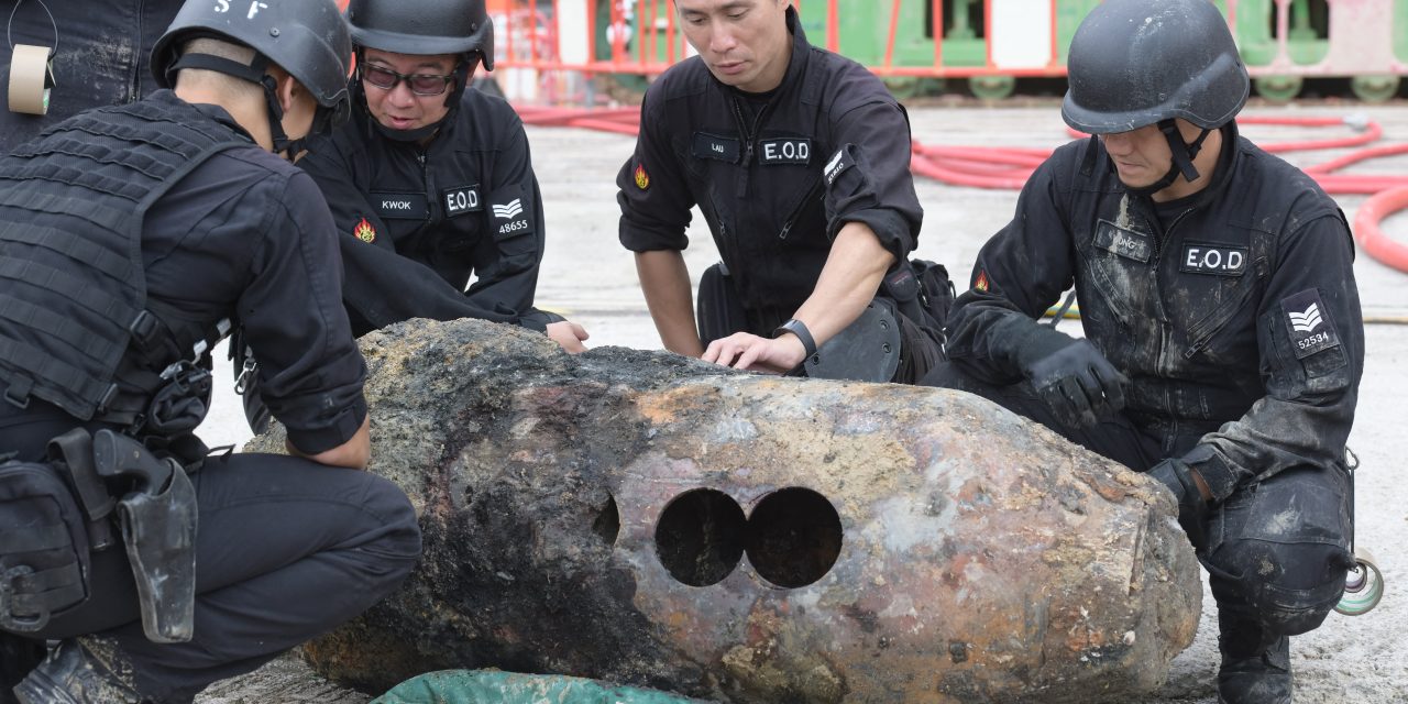 WWII bomb found in Hong Kong defused after mass evacuation