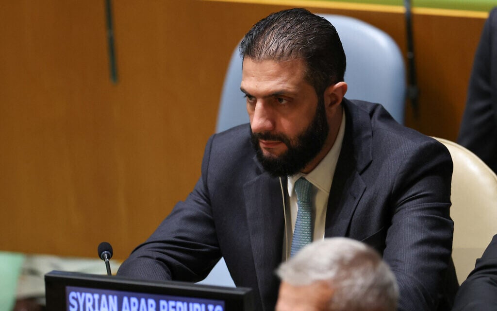 Syrian leader says Israel ‘stalling on negotiations, insisting on violating our airspace’