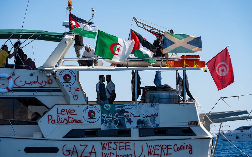 Turkey saves activists from leaky ship, as Gaza-bound flotilla nears Israeli waters