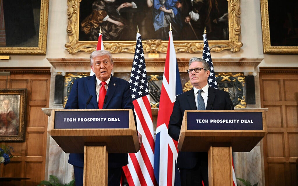 Meeting UK’s Starmer, Trump says he disagrees with plan to recognize Palestinian state