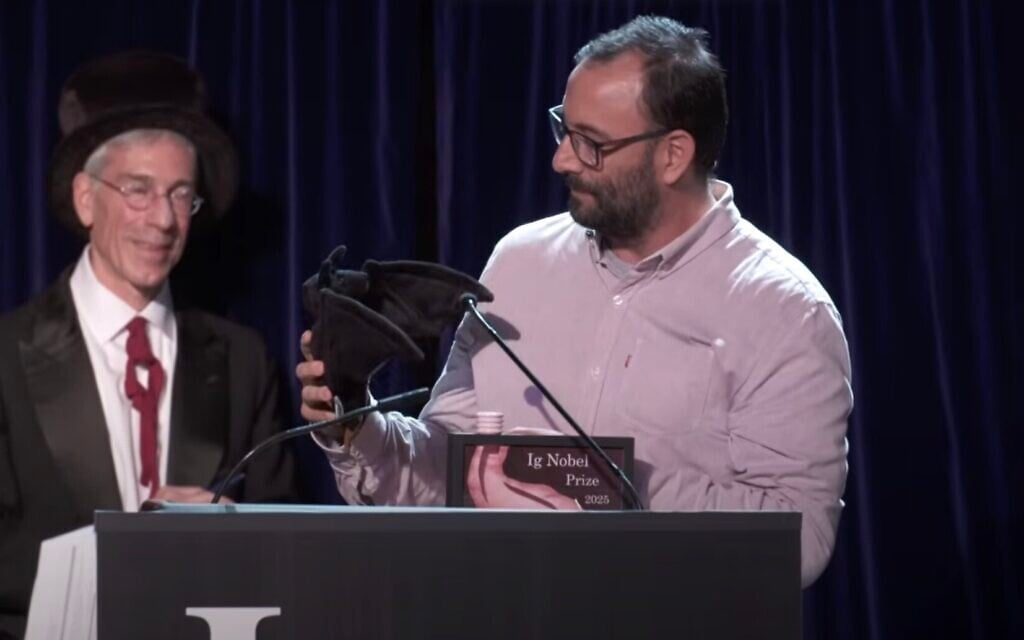 Israeli team wins Ig Nobel for batty research on drunk chiropterans