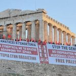 ‘Stop the Genocide’: Greek protesters hang anti-Israel signs on Acropolis