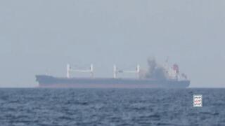 Dutch-flagged ship attacked off the coast off Yemen in suspected Houthi strike