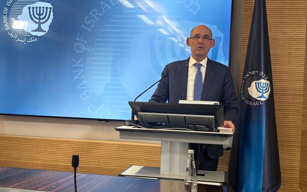 Central bank again holds rates as governor warns prolonged Gaza war weighs on growth