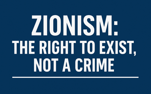 Sabine Sterk | Zionism: The Right to Exist, Not a Crime