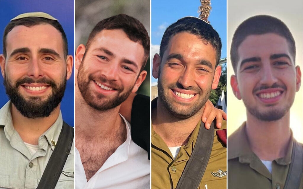 Four IDF soldiers killed in roadside bomb attack in southern Gaza’s Rafah