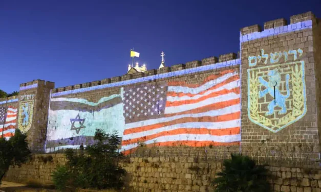 Watch: Jerusalem’s tribute to President Trump