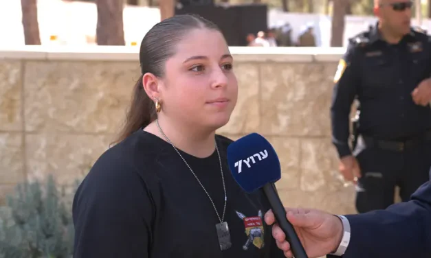 Maya’s been wearing her father’s dog tag since he fell in battle