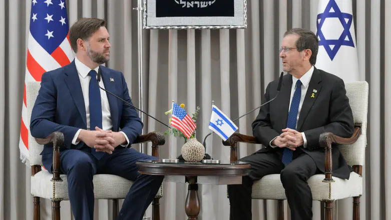 Herzog to Vance: ‘Your visit is a brick toward building peace’
