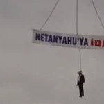 Netanyahu effigy hanged in Turkey